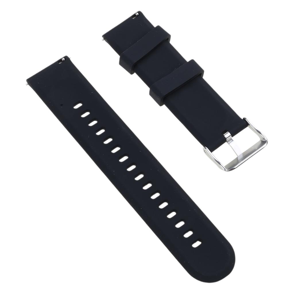 22/20mm Adjustable Sport Silicone Washable Replacement Strap Soft Wristband Bracelets Waterproof Washable Quick Release