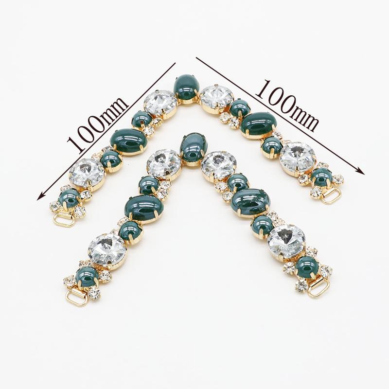 LKERAN New 2019 Fashion Crystal Sandal Chain bikini Connectors clothing decoration buckle DIY Hand sewing Beach Foot Jewelry