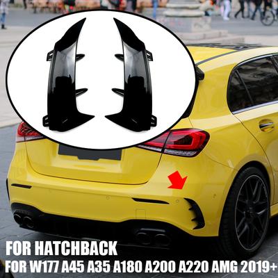 Geschikt voor Mercedes-Benz Accessoires CLA W177 Hatchback A45 A35 A180 A200 A220 AMG 2019+ Achterbumper Spoiler Zijcanard Luchtuitlaat C