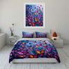 Colorful Butterflies In Flight Bedding Set For Kids Luxury Gift 3Pcs Digital Print Comforter Set Soft Comfortable Breathable