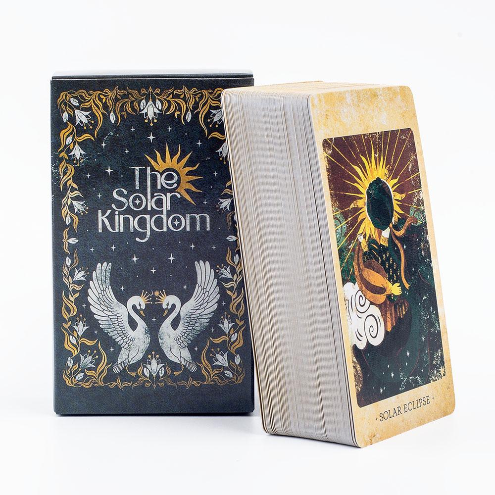 The Solar Kingdom Tarot Deck 78 Card Oracle for Cosmic Insight and Divination English Versions Edition Board Playing Game