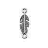 Feather Charm Angle Connectors For Bohemian Style Jewelry Vintage Pendants