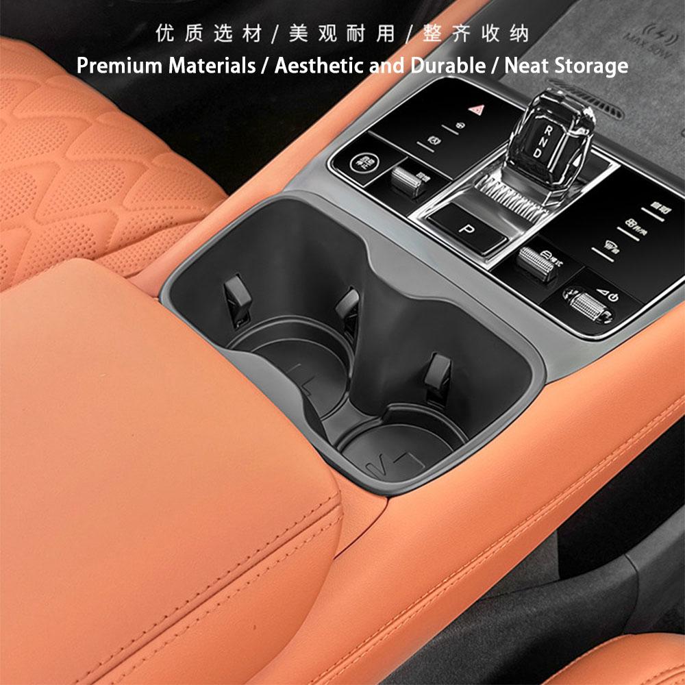 For BYD Sea Lion 07 EV Central Control Water Cup Holder Storage Silicone Cover Iimiter Beverage Cup Mat Interior Accessories