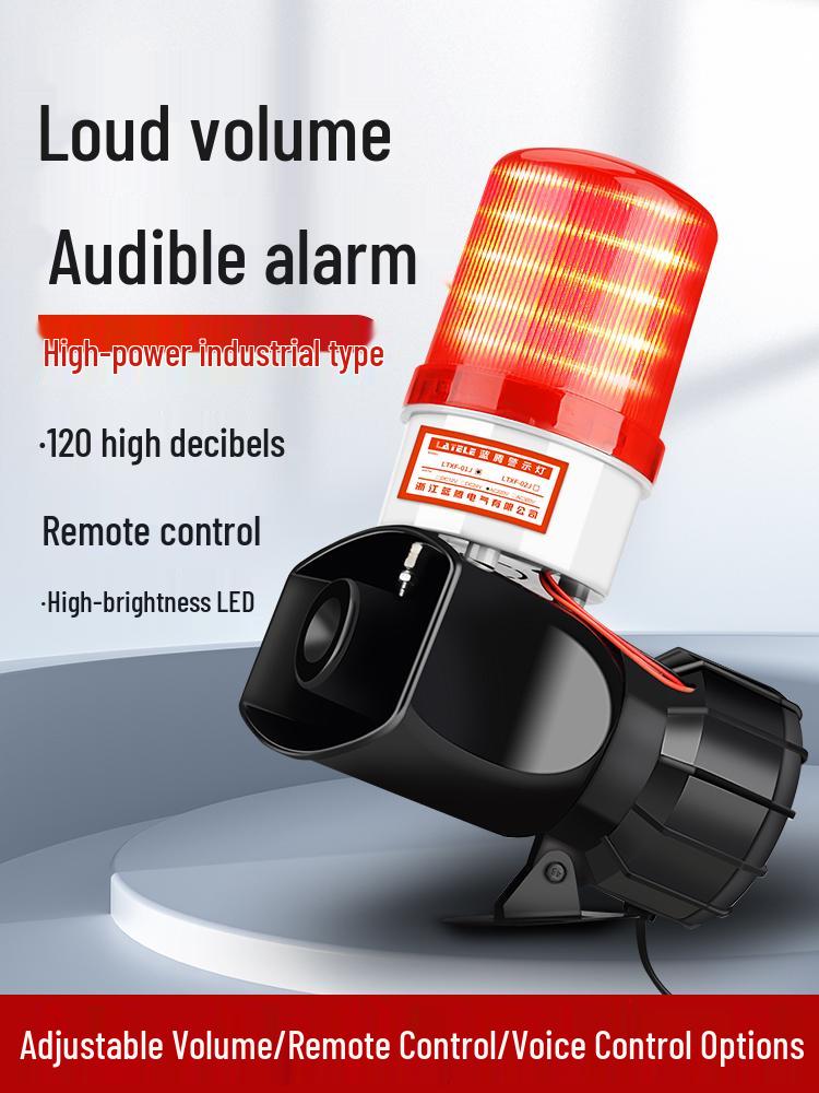 

Промышленная сигнализация высокой мощности: Беспроводное дистанционное управление звуком и светом с динамиком высокой громкости Standard 220V