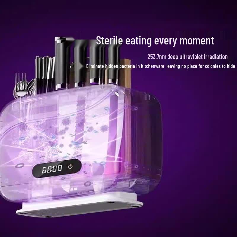 Integrated Knife, Chopstick & Cutting Board Sterilizer Dryer