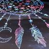 Comforter S Microfiber Moon Dreamcatcher Bedding Set Queen Size Feathers White Bed Set Beautiful Bedclothes Blck