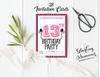 Darling Souvenir White Birthday Invitation Card Printable Fill or Write In Blank Invites Party Supplies Pack Of 28 5 x 7