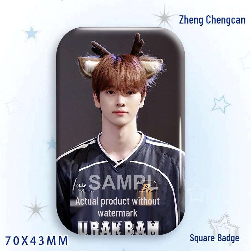 Zheng Chengcan Concert Star Badge & Laser Sticker Pin Brooch