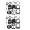 2 Förgasare Förgasare Renoverings reparationssats Baspackning För Sea-Doo GS GTS GTI LE 97-05