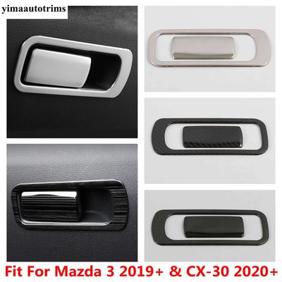 Für Mazda 3 - 2025 / CX-30 - 2025 Handschuhfachgriff Sequ Dekoration Abdeckung Zierleiste Edelstahl Zubehör Innenraum