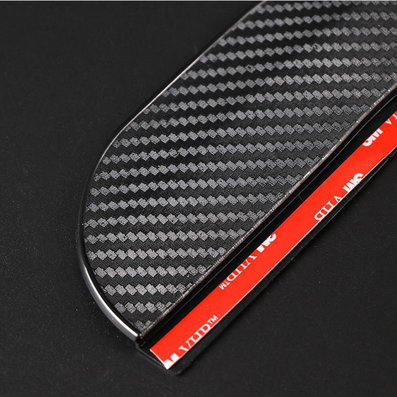 2PCS/Set Universal Carbon Fibre Car Rearview Mirror Rain Shield Board Sun Visor Shade