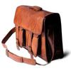Genuine Vintage  Leather Bag Men's Messenger Shoulder Laptop Bag Briefcase