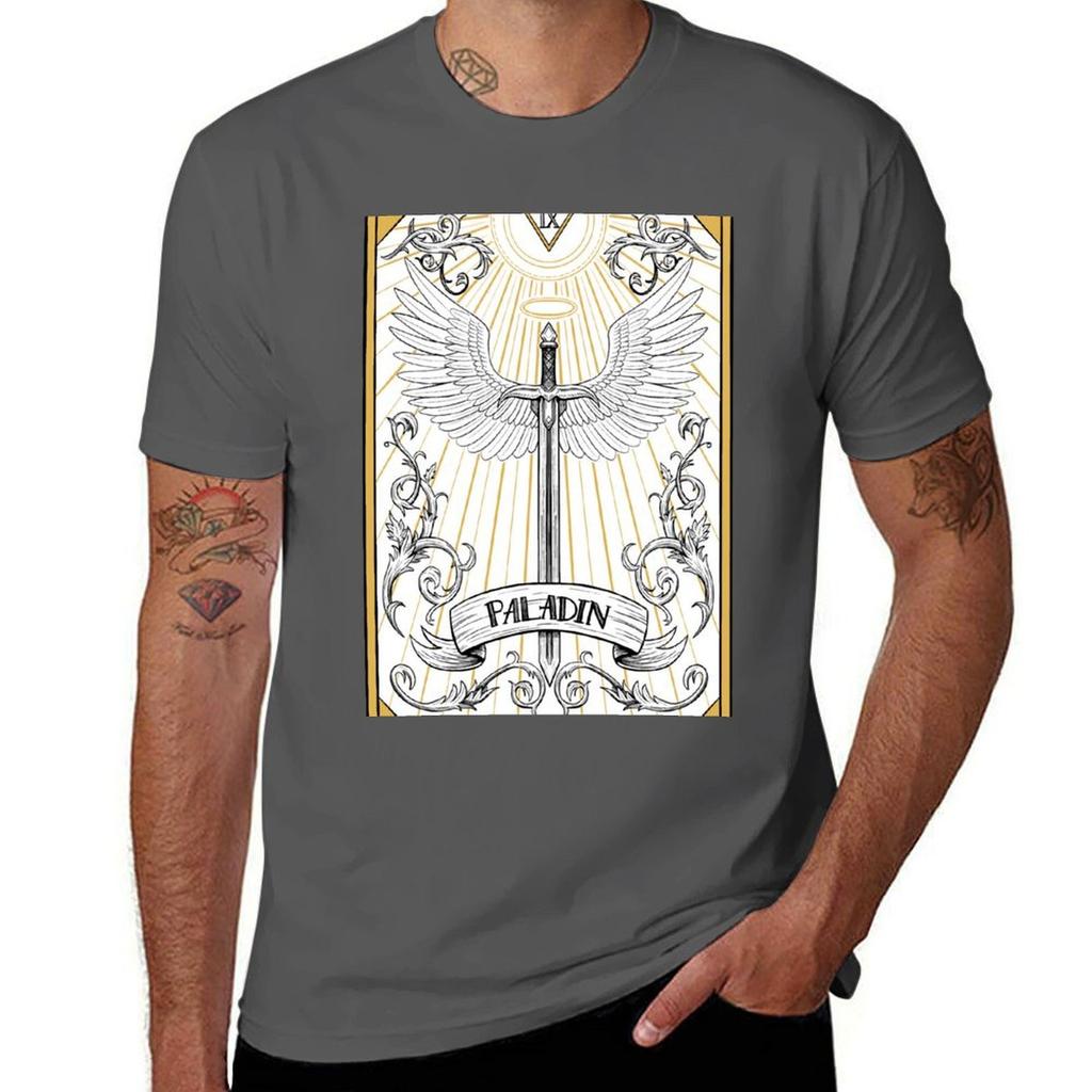 Dd Paladin Tarot Tshirt Casual Everyday Short Sleeve Tshirt