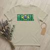 Unisex TShirts Brazilian Flag of Brazil BR Pride Casual Cotton Tees Short Sleeve Souvenir T Shirt Round Neck merchandise Plus Size