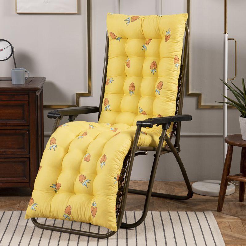 

Luxurious Leaves Starry High Back Chair Cushion For Deck Seat Pad And Garden Relaxation Yellow Carrot,48*120*8cm/19*47*3in