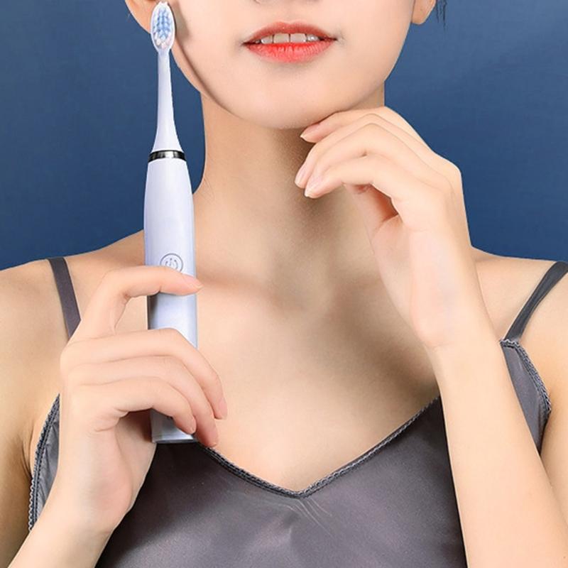 Electric Toothbrush for Adults,Rechargeable Battery Toothbrush Portable with 3 Brush Heads,2 Mins Smarts Timer 5 Modes