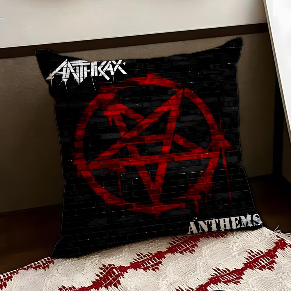 AAnthrax Band Cushion Cover Reversible Soft Durable Pillow Cover Home Car MultiScene Use for Daily Comfort