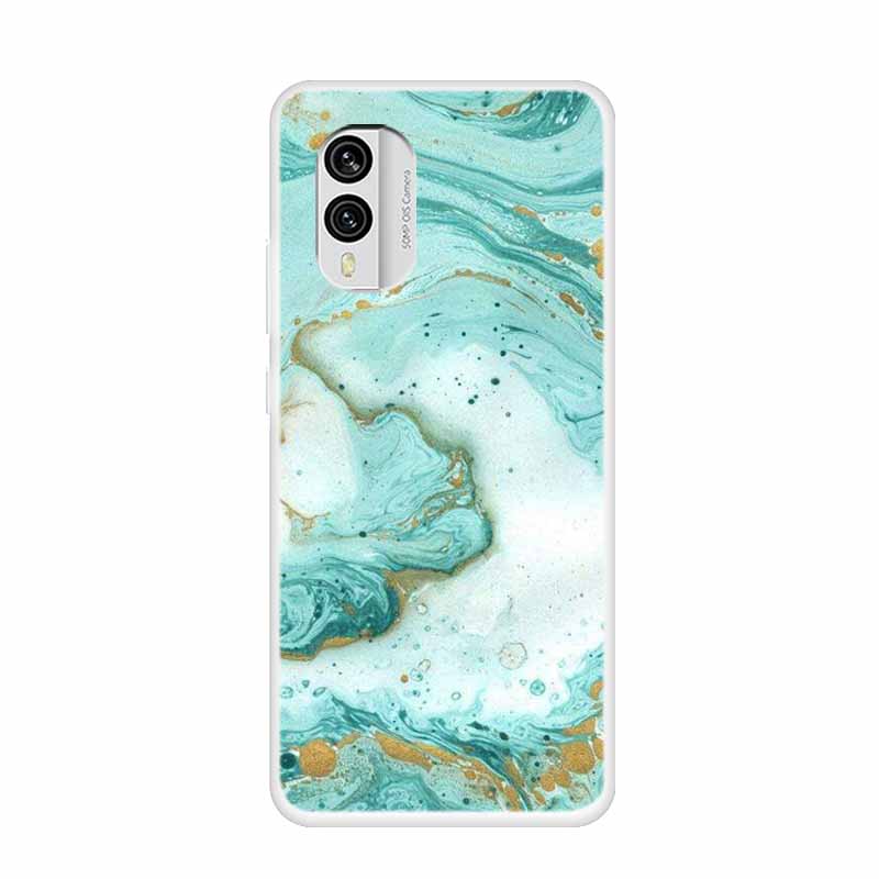 For Nokia X30 5G Case C31 C20 C10 Clear Marble TPU Soft Silicone Print Cover for NOKIA C31 X 30 Transparent Para On for NokiaX30