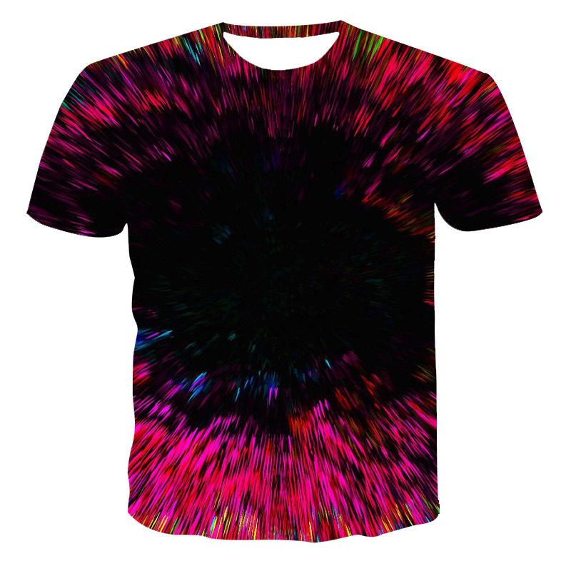 New Men's Short Sleeved Summer 3D Personalized Printed Current Design T-shirt