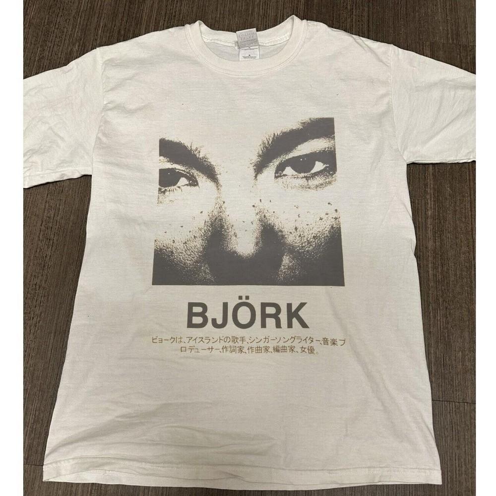 

Винтажная футболка Bjork Y2K Японская с коротким рукавом S-5XL BL186 Унисекс Футболка XXXXL