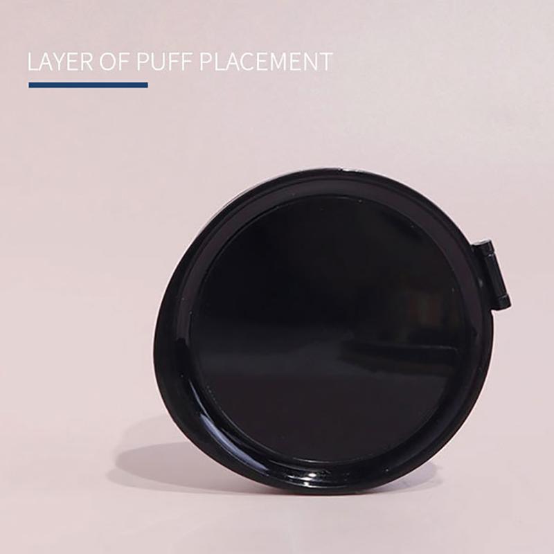 Square Empty Air Cushion Puff Box Portable Cosmetic Makeup Case Container With Powder Sponge Mirror For Bb Cream Foundation