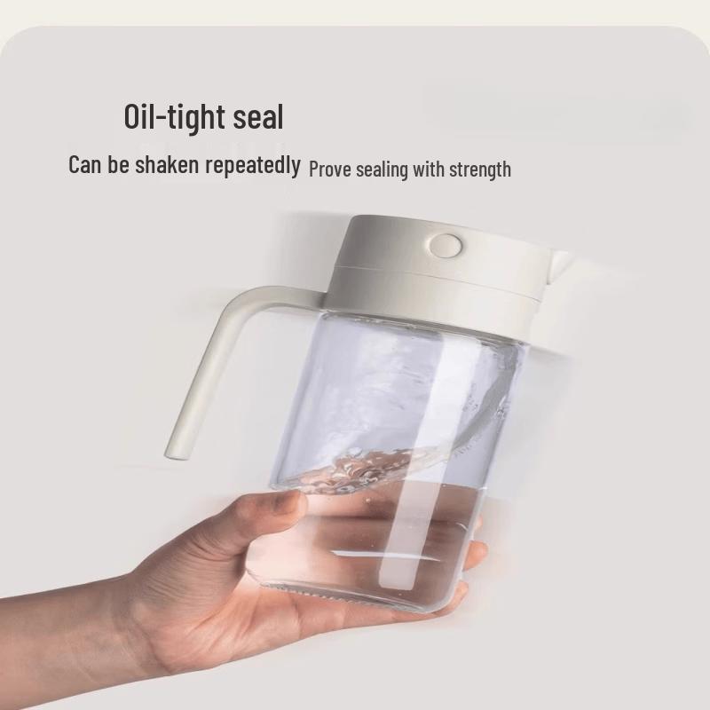 Oeny Automatic Open/Close Non-Drip Glass Oil Dispenser, 2-Pack