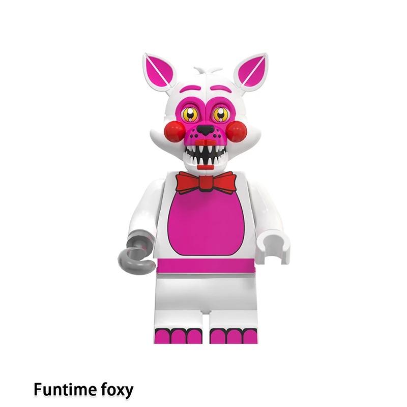 NUEVO Juego FNAF Nights Figura Mini Figuras Bloques de Construcción Esqueleto Juguetes de Terror regalo juguetes para niños molde rey