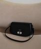 David Jones Le Mare 2-Way Mini Flap Shoulder Leather Bag_Black (Cm7856)