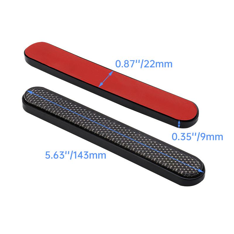 Smoke Motorcycle Rear Fender Side Reflector Sticker Saddlebag Latch Decal Safety Warning Cover Universal For Harley Sportster