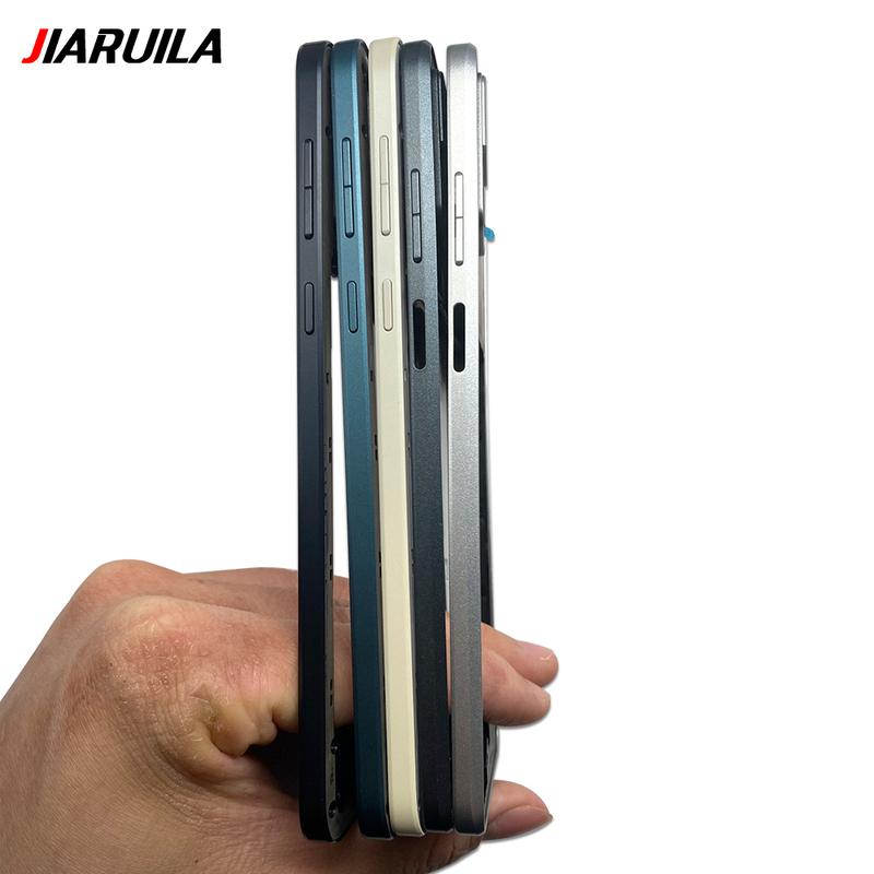 Middle Frame For Moto E13 E22i Middle Housing Cover with Side Buttons Lens Frame Replacement Parts