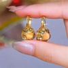 Elegant 3D Round Ball Zircon Ear Cuffs: Gold-Plated, Tarnish-Resistant Dangle Earrings for Women