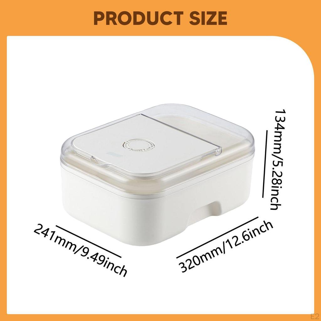 Rice Container Cereal Container,Organization,Multifunctional,Sealed Dispenser Rage Bin for