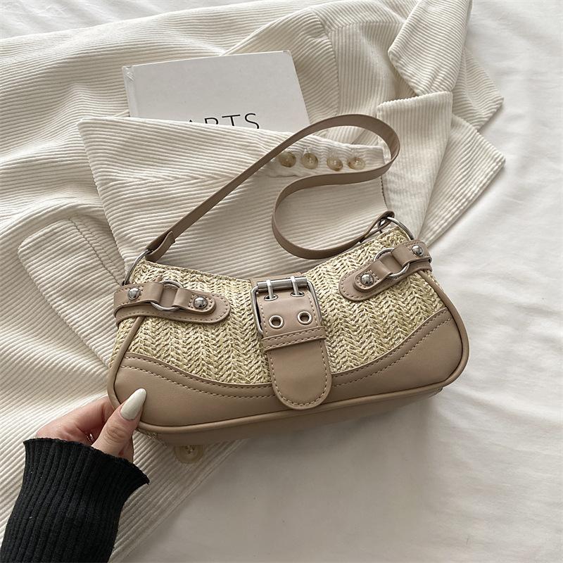 Vintage Girl Style Crossbody Bag, Small Niche Crescent-shaped Bag, Single Shoulder Strap Bag