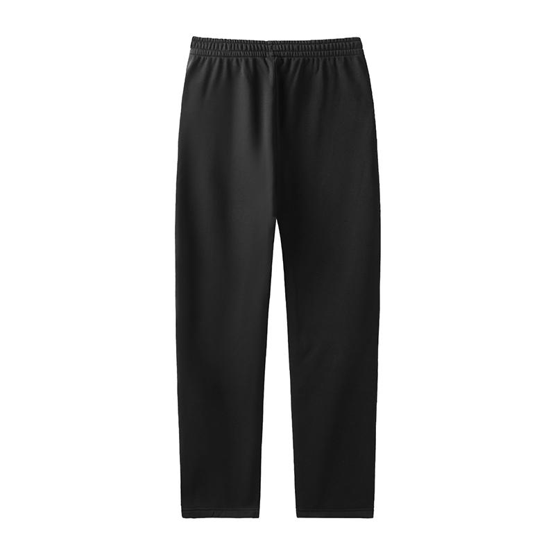 Li-Ning Solid Color Logo Elastic Quick-Dry Casual Straight-Leg Long Pants Knitted Sports Pants Men bottoms AKLVD05-1