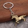 Keychain Pendant Zinc Alloy Texture Horse Charm Lightweight Portable Key Chain Backpack Bag Accessory