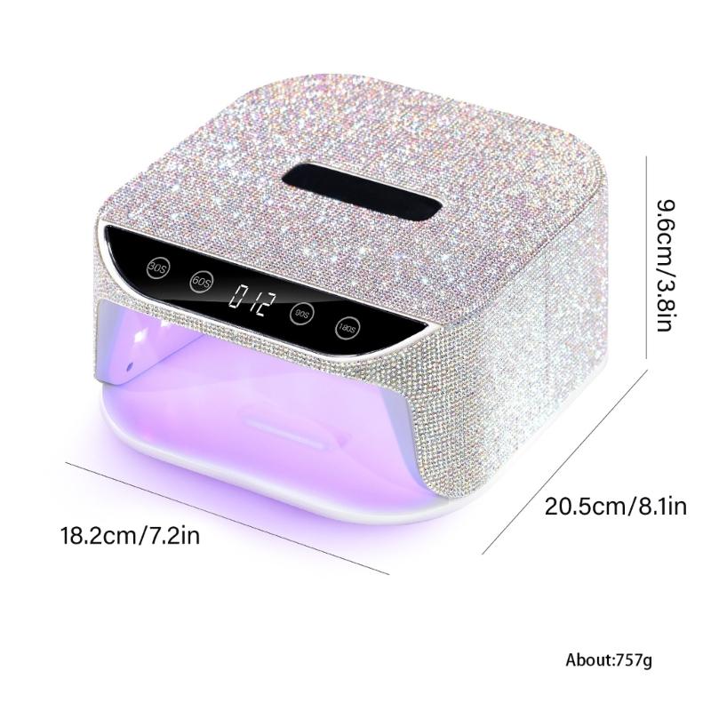 UV LED Nail Lamp UV Light for Gel Nails Professional Diamond Nail Dryer Fast UV Nail Light Curing Lamp for Salon Home