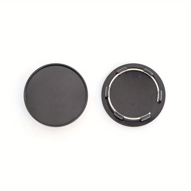 4KS/lot 69MM Bez loga Středové krytky kol ČERNÉ STŘÍBRNÉ Kryt náboje kola Stylový Odolný Náhradní Prachový kryt