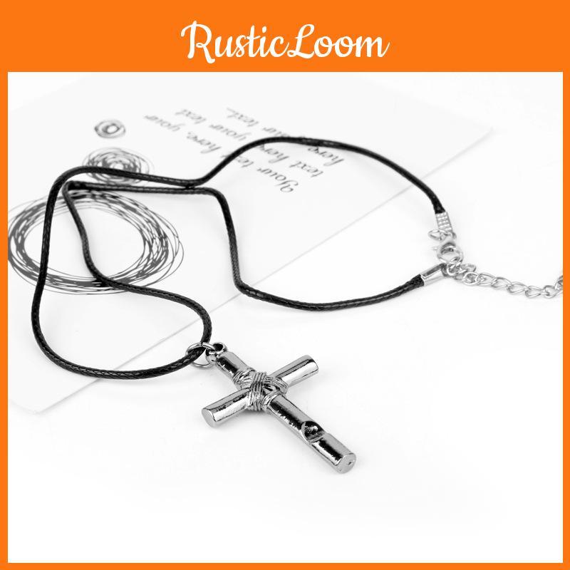 Hell Girl Cross Pendant Necklace With Alloy Design For Women And Men