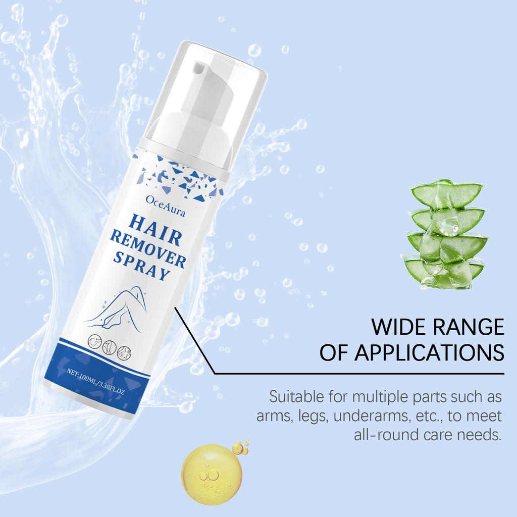 Body Hair Removal Spray Man Easy Permanent Hair Remover Clean Underarms Anti-Drying Prevent Black Spots Mild Depilatory Mousse
