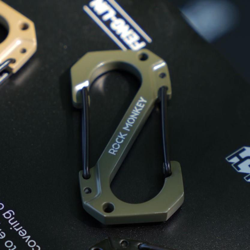 S-type Aluminum Alloy Buckle Outdoor Multi-functional 8-character Mountaineering Buckle Quick Hanging Keychain Hook