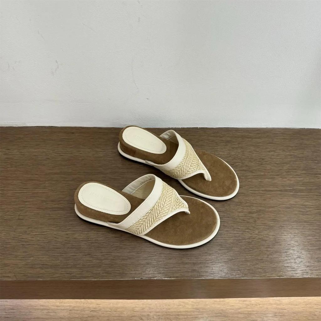 Shoes Woman 2025 On A Wedge Rubber Flip Flops Slippers Casual Shale Female Beach Hawaiian Luxury Sabot Soft Retro Slides