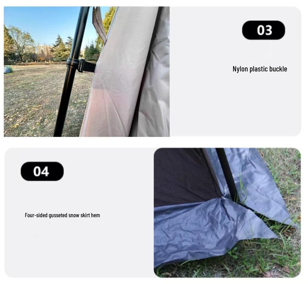 Tenda da Doccia e Spogliatoio Impermeabile da Esterno per Campeggio e Spiaggia
