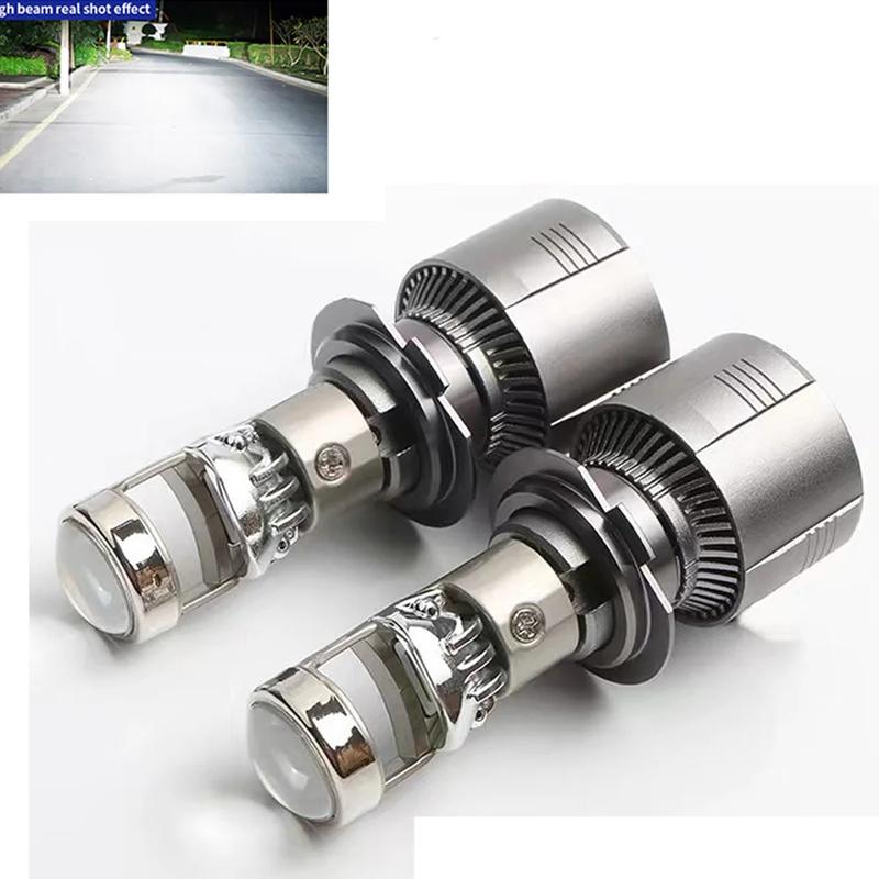 16000LM H4 H7 Car LED Super Mini Projector Len H11 H8 H9 9005 9006 HB3 HB4 6000K Auto LED Bulb Hi/Lo Beam Headlight Led Lens 6000K