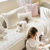 French Retro Double-sided Pure Cotton Foreign Trade Cotton Sofa Cushion Sofa Cover Cloth Back Towel Cushion