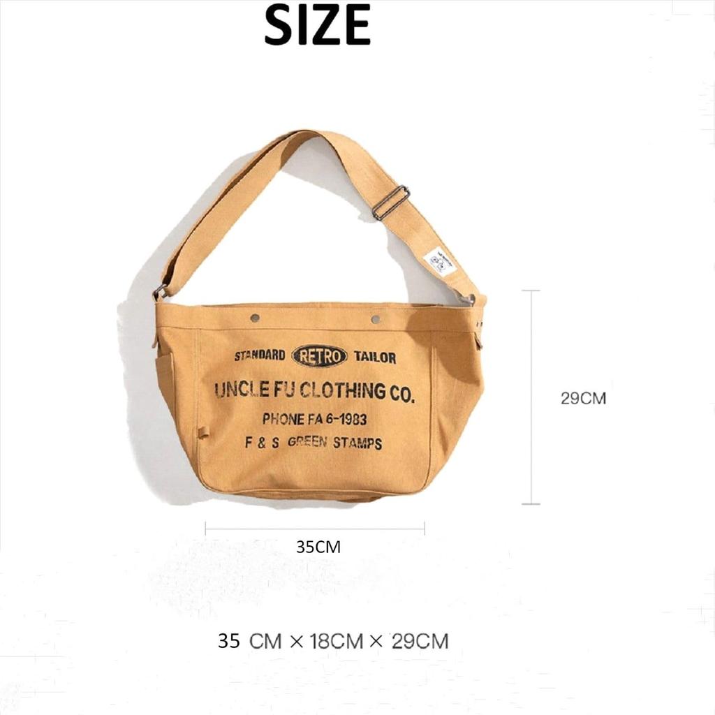 American Vintage Newspaper Boy Design Shoulder Bag [Tsutael] Bag/Retro