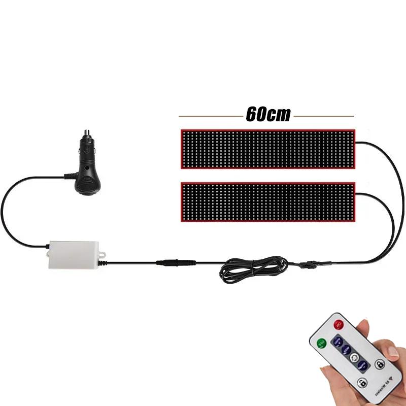 Car Mounted LED Soft Screen Truck Devil Eye Matrix Pixel Panel Waterproof Car Decoration Accessories Sign Board Remote Control