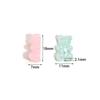 50Pcs 18×11mm Acrylic Mini Bear Beads Colorful Vertical Hole Beads For DIY Handmade Bracelet Phone Chain Jewelry Accessories