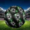 Borussia Monchengladbach Print Size 5 Soccer Ball, PU Wear Resistant Football for Match Training and Daily Practice, Birthday Gift for Soccer Fans