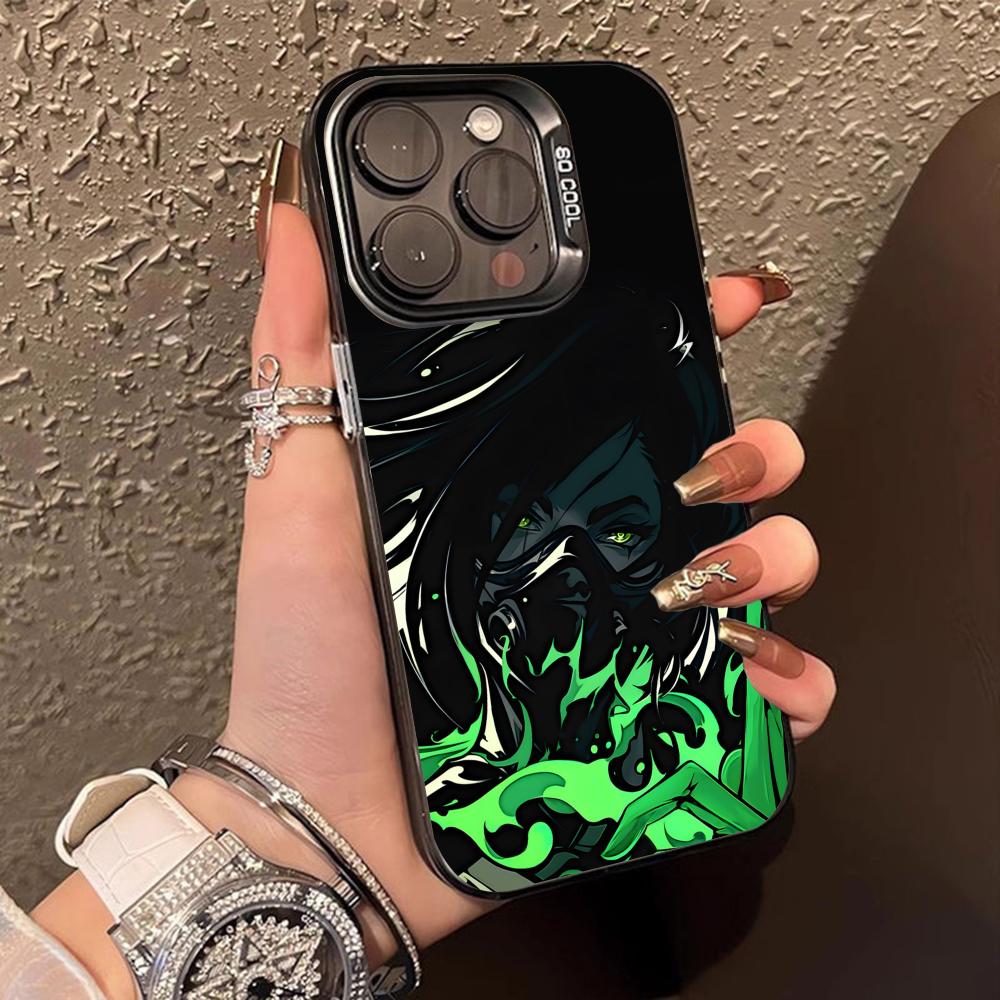 Valo Viper Phone Case for iPhone 17 16 15 14 13 12 11 X XR XS Air Pro Max Plus Black Colorful Silver Cover