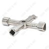 Adjustable Universal Cross-Shaped Zinc Alloy Key - TECH DISCOUNT - Compact Tool Kit